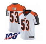 Youth Cincinnati Bengals #53 Billy Price White Vapor Untouchable Limited Player 100th Season Football Jersey