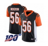 Youth Cincinnati Bengals #56 Hardy Nickerson Black Team Color Vapor Untouchable Limited Player 100th Season Football Jersey