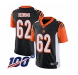 Youth Cincinnati Bengals #62 Alex Redmond Black Team Color Vapor Untouchable Limited Player 100th Season Football Jersey