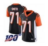 Youth Cincinnati Bengals #71 Andre Smith Black Team Color Vapor Untouchable Limited Player 100th Season Football Jersey
