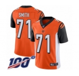 Youth Cincinnati Bengals #71 Andre Smith Orange Alternate Vapor Untouchable Limited Player 100th Season Football Jersey