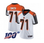 Youth Cincinnati Bengals #71 Andre Smith White Vapor Untouchable Limited Player 100th Season Football Jersey