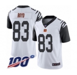 Youth Cincinnati Bengals #83 Tyler Boyd Limited White Rush Vapor Untouchable 100th Season Football Jersey