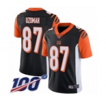 Youth Cincinnati Bengals #87 C.J. Uzomah Black Team Color Vapor Untouchable Limited Player 100th Season Football Jersey