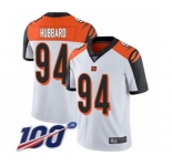Youth Cincinnati Bengals #94 Sam Hubbard White Vapor Untouchable Limited Player 100th Season Football Jersey