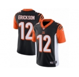 Youth Nike Cincinnati Bengals #12 Alex Erickson Black Team Color Vapor Untouchable Limited Player NFL Jersey