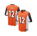 Youth Nike Cincinnati Bengals #12 Mohamed Sanu Orange Alternate NFL Jersey