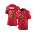 Youth Nike Cincinnati Bengals #18 A.J. Green Limited Red 2017 Pro Bowl NFL Jersey