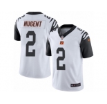 Youth Nike Cincinnati Bengals #2 Mike Nugent Limited White Rush NFL Jersey