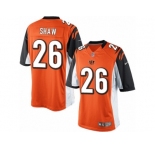 Youth Nike Cincinnati Bengals #26 Josh Shaw Limited Orange Alternate NFL Jersey
