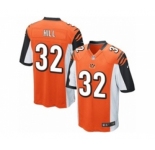 Youth Nike Cincinnati Bengals #32 Jeremy Hill Game Orange Alternate NFL Jersey