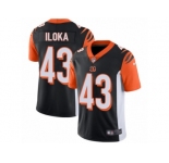 Youth Nike Cincinnati Bengals #43 George Iloka Vapor Untouchable Limited Black Team Color NFL Jersey