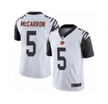 Youth Nike Cincinnati Bengals #5 AJ McCarron Limited White Rush NFL Jersey
