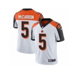 Youth Nike Cincinnati Bengals #5 AJ McCarron Vapor Untouchable Limited White NFL Jersey