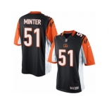 Youth Nike Cincinnati Bengals #51 Kevin Minter Limited Black Team Color NFL Jersey