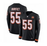 Youth Nike Cincinnati Bengals #55 Vontaze Burfict Limited Black Therma Long Sleeve NFL Jersey