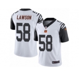 Youth Nike Cincinnati Bengals #58 Carl Lawson Limited White Rush NFL Jersey
