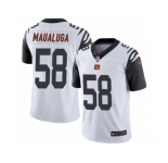 Youth Nike Cincinnati Bengals #58 Rey Maualuga Limited White Rush NFL Jersey