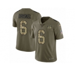 Youth Nike Cincinnati Bengals #6 Jeff Driskel Limited Olive Camo 2017 Salute to Service NFL Jersey