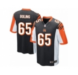 Youth Nike Cincinnati Bengals #65 Clint Boling Black Team Color NFL Jersey