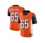 Youth Nike Cincinnati Bengals #65 Clint Boling Vapor Untouchable Limited Orange Alternate NFL Jersey