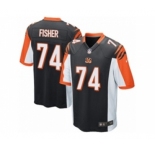 Youth Nike Cincinnati Bengals #74 Jake Fisher Game Black Team Color NFL Jersey