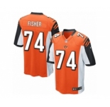 Youth Nike Cincinnati Bengals #74 Jake Fisher Game Orange Alternate NFL Jersey