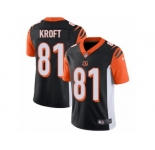 Youth Nike Cincinnati Bengals #81 Tyler Kroft Vapor Untouchable Limited Black Team Color NFL Jersey