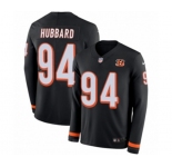 Youth Nike Cincinnati Bengals #94 Sam Hubbard Limited Black Therma Long Sleeve NFL Jersey