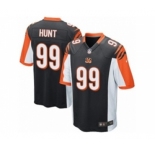 Youth Nike Cincinnati Bengals #99 Margus Hunt Black Team Color NFL Jersey