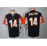 nike youth nfl jerseys cincinnati bengals #14 dalton black[nike limited]