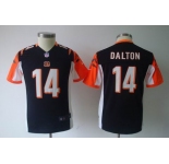 nike youth nfl jerseys cincinnati bengals #14 dalton black[nike]
