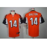 nike youth nfl jerseys cincinnati bengals #14 dalton orange[nike limited]