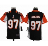 nike youth nfl jerseys cincinnati bengals #97 atkins black[nike]
