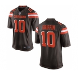 Men Cleveland Browns #10 Robert Griffin III Brown Home Game Jersey