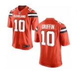Men Cleveland Browns #10 Robert Griffin III Orange Game Jersey