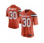 Men Nike Cleveland Browns #30 Jason McCourty Game Orange Alternate NFL Jersey