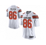 Men Nike Cleveland Browns #86 Randall Telfer Game White NFL Jersey