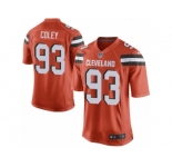 Men Nike Cleveland Browns #93 Trevon Coley Game Orange Alternate NFL Jersey