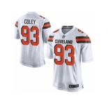 Men Nike Cleveland Browns #93 Trevon Coley Game White NFL Jersey
