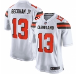 Men's Cleveland Browns #13 Odell Beckham Jr Nike White Game Jersey