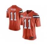 Men's Nike Cleveland Browns #11 Terrelle Pryor Game Orange Alternate NFL Jersey