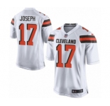 Men's Nike Cleveland Browns #17 Greg Joseph Game White NFL Jersey