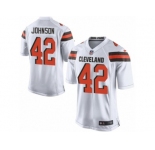 Men's Nike Cleveland Browns #42 Malcolm Johnson Game White NFL Jersey