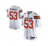 Men's Nike Cleveland Browns #53 Joe Schobert Game White NFL Jersey