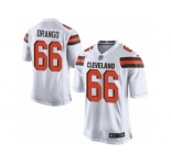 Men's Nike Cleveland Browns #66 Spencer Drango Game White NFL Jersey