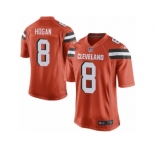 Men's Nike Cleveland Browns #8 Kevin Hogan Game Orange Alternate NFL Jersey