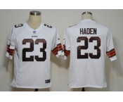 nike nfl jerseys cleveland browns #23 haden white(game)