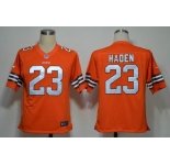 nike nfl jerseys cleveland browns #23 joe haden orange[game]