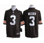 nike nfl jerseys cleveland browns #3 weeden brown[game]